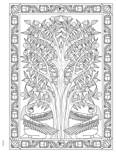 DVR Creative Haven® Coloring Book: Trees of Life