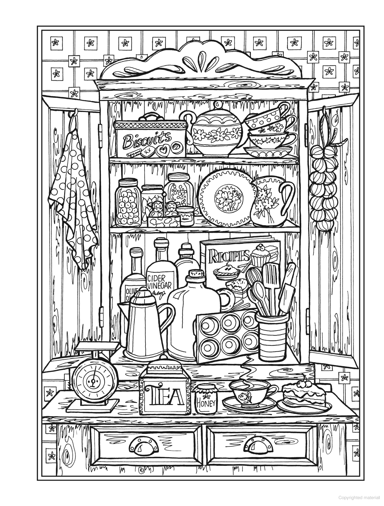 Creative Haven® Coloring Book: Country Kitchen Charm