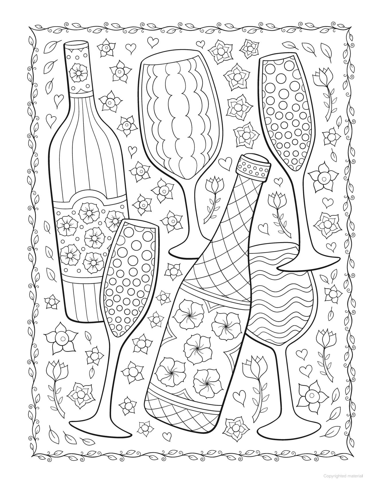 DVR Creative Haven® Coloring Book: Flirty Florals