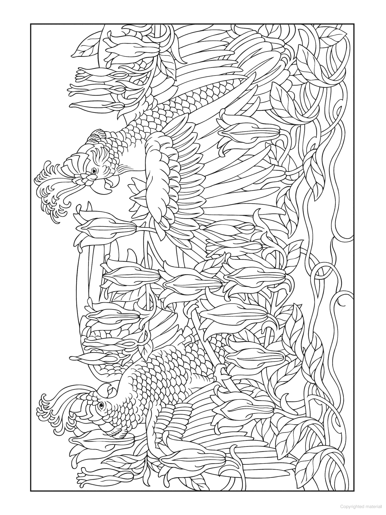 DVR Creative Haven® Coloring Book: Art Nouveau Animal Designs