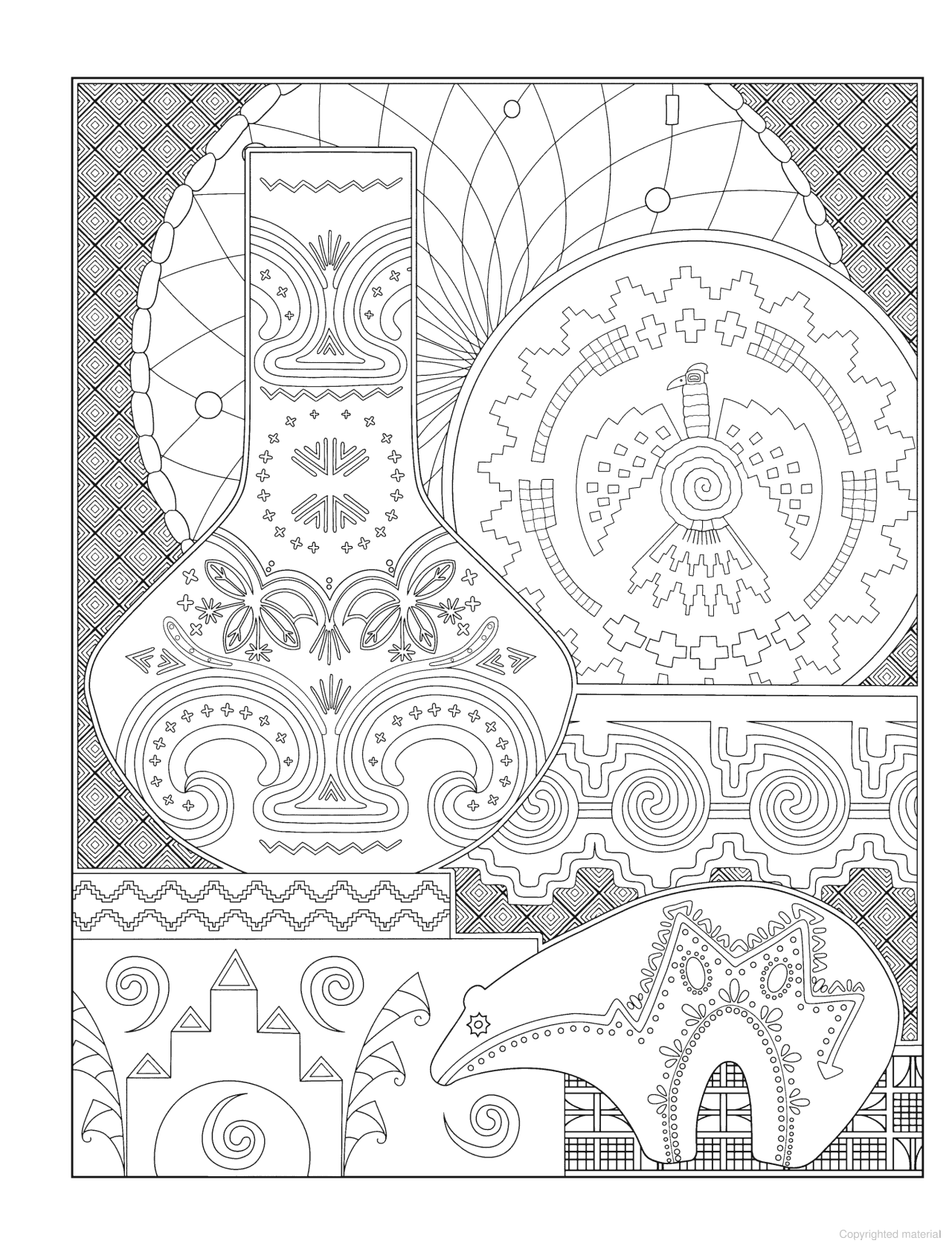 DVR Creative Haven® Coloring Book: Native American Designs