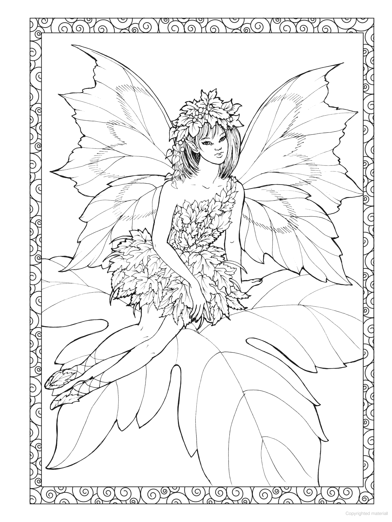 DVR Creative Haven® Coloring Book: Enchanted Fairies