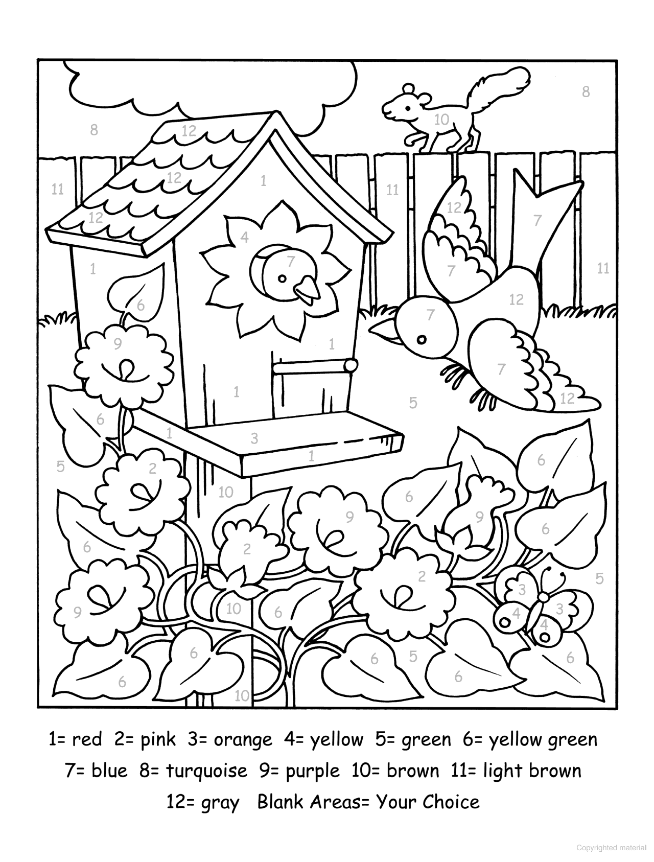 My Backyard Color-by-Number