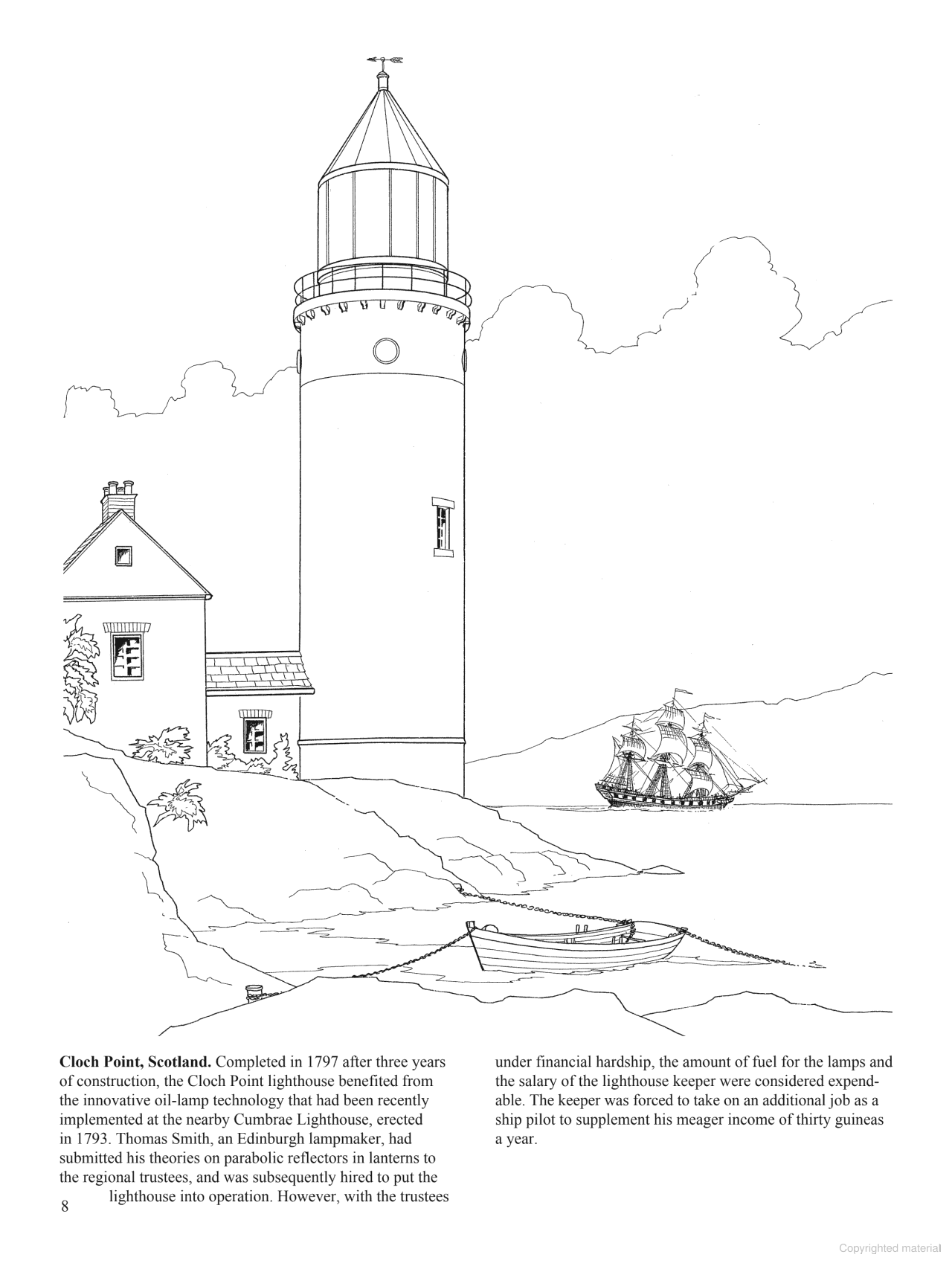 DVR Lighthouses of the World Coloring Book