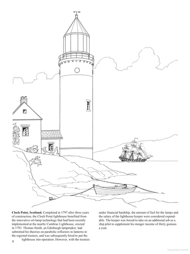 DVR Lighthouses of the World Coloring Book