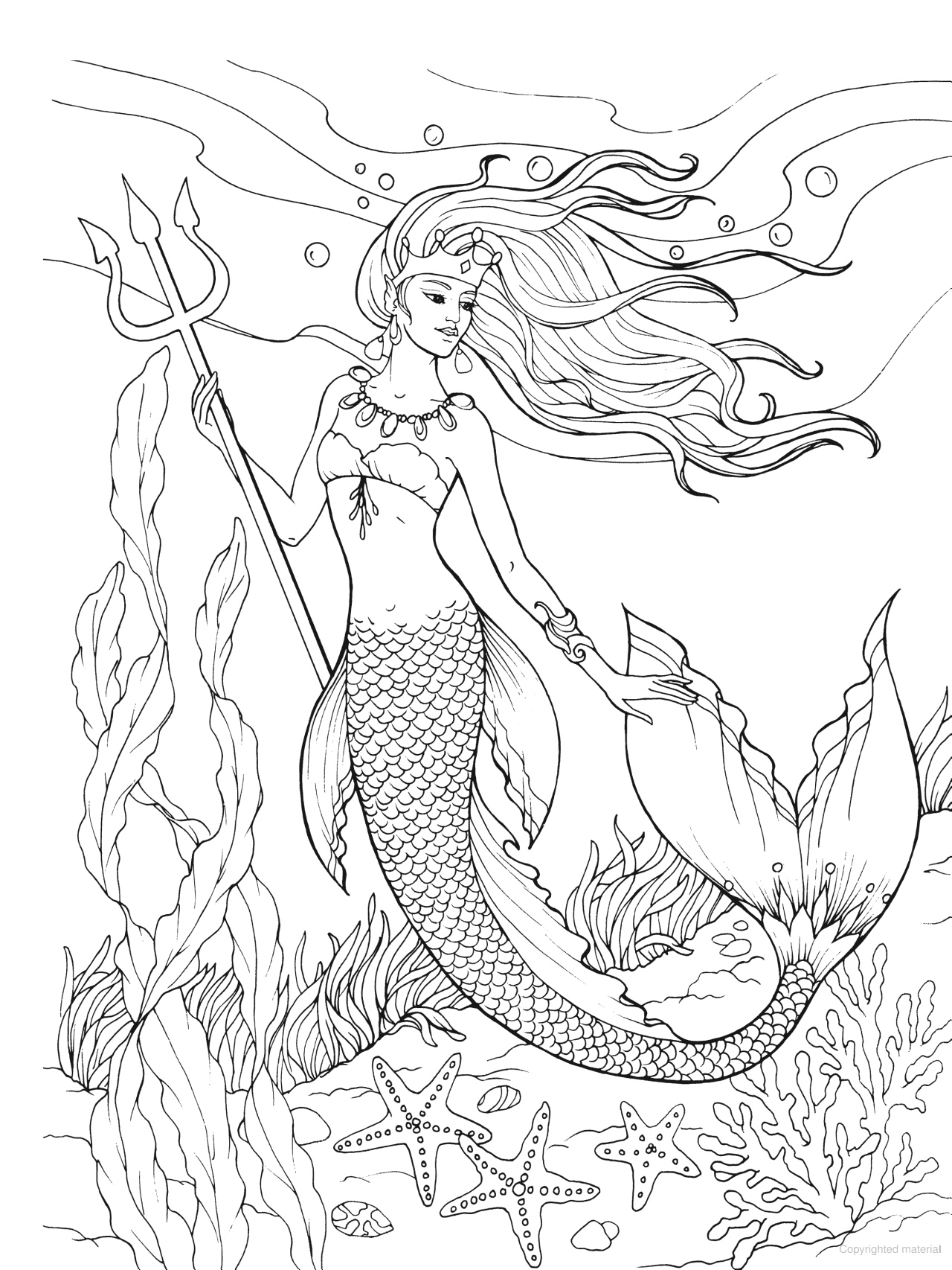 DVR Creative Haven® Coloring Book: Mermaids