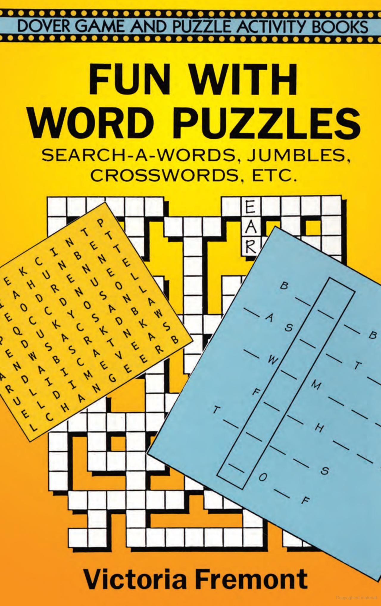 Fun With Word Puzzles Activity Book