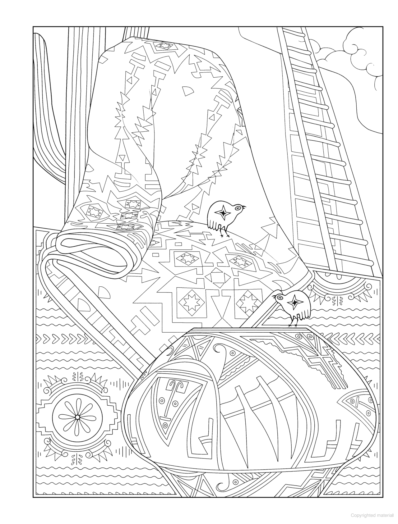 DVR Creative Haven® Coloring Book: Native American Designs