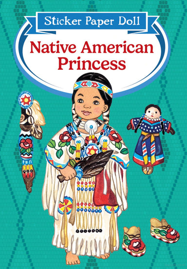 DVR Native American Princess Sticker Paper Doll
