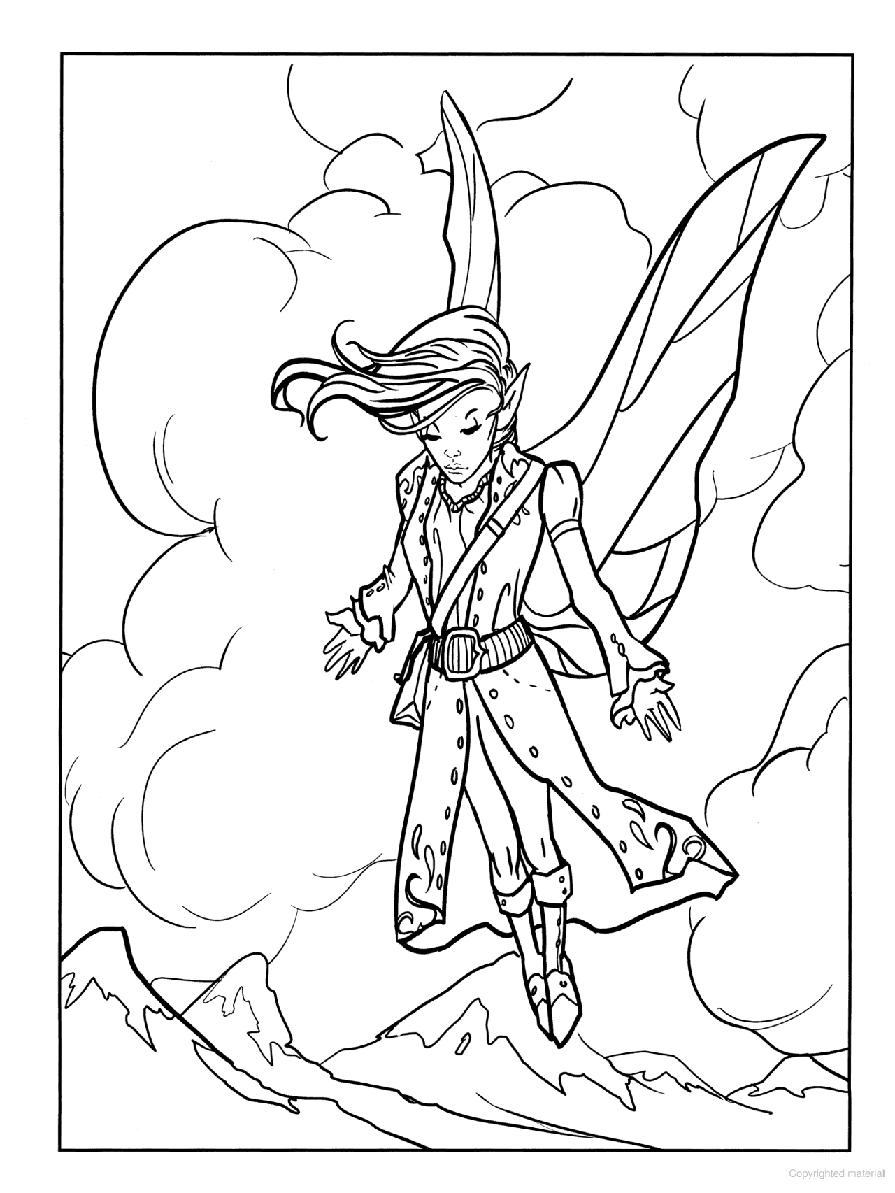 DVR Fairy Fashion Coloring Book