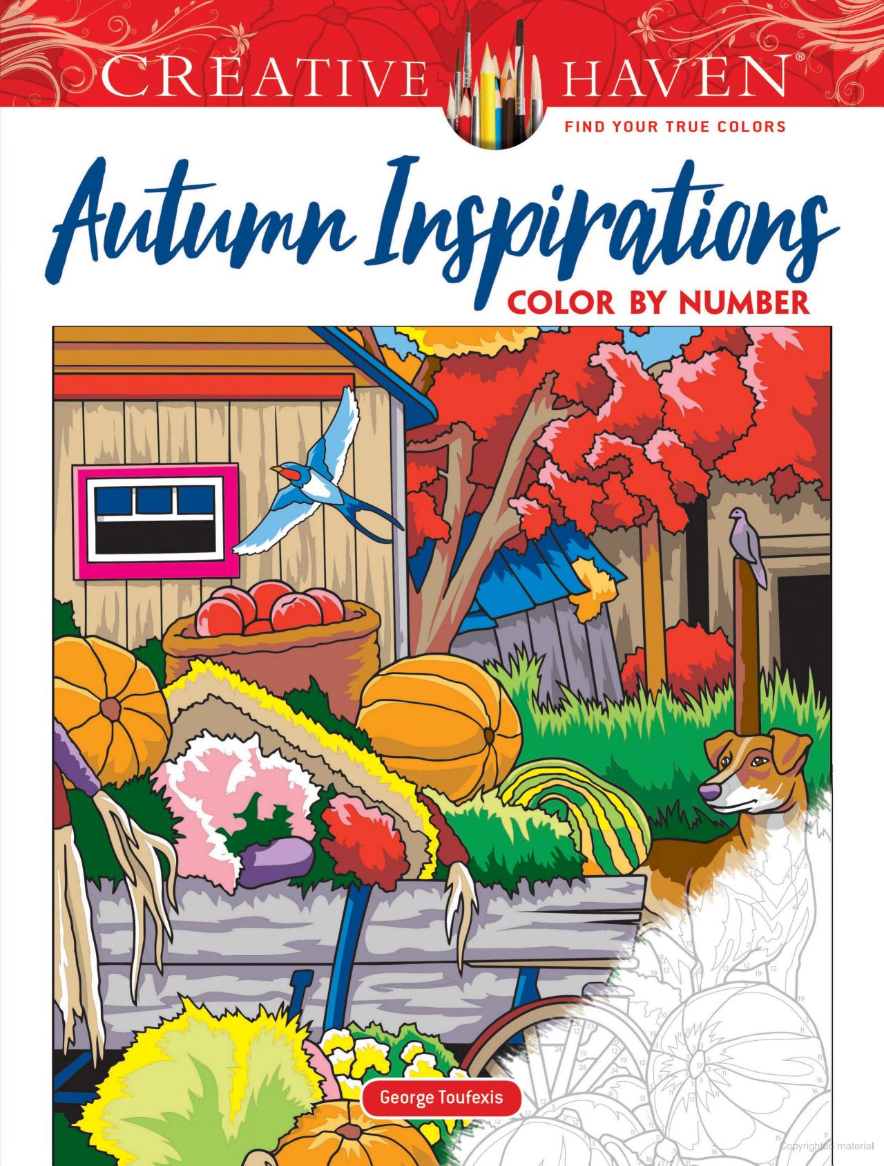 Creative Haven® Color-By-Number: Autumn Inspirations