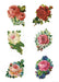 DVR Glitter Stickers: Roses