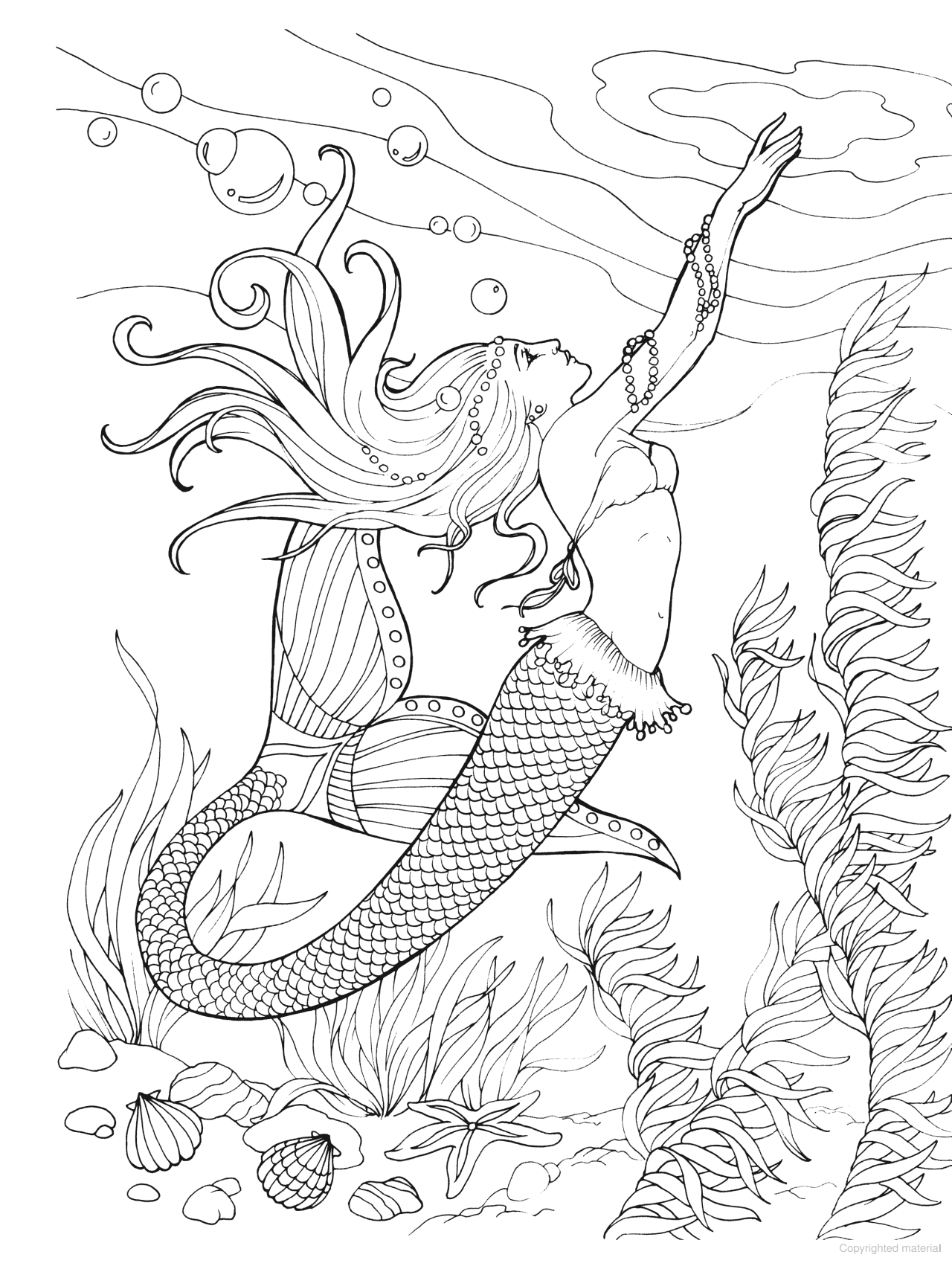 DVR Creative Haven® Coloring Book: Mermaids