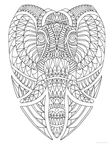 DVR Creative Haven® Coloring Book: Angular Animals