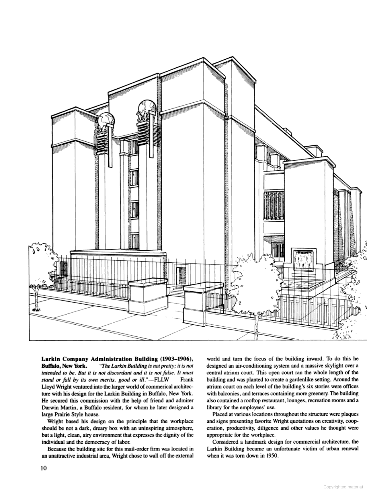 Famous Buildings of Frank Lloyd Wright Coloring Book