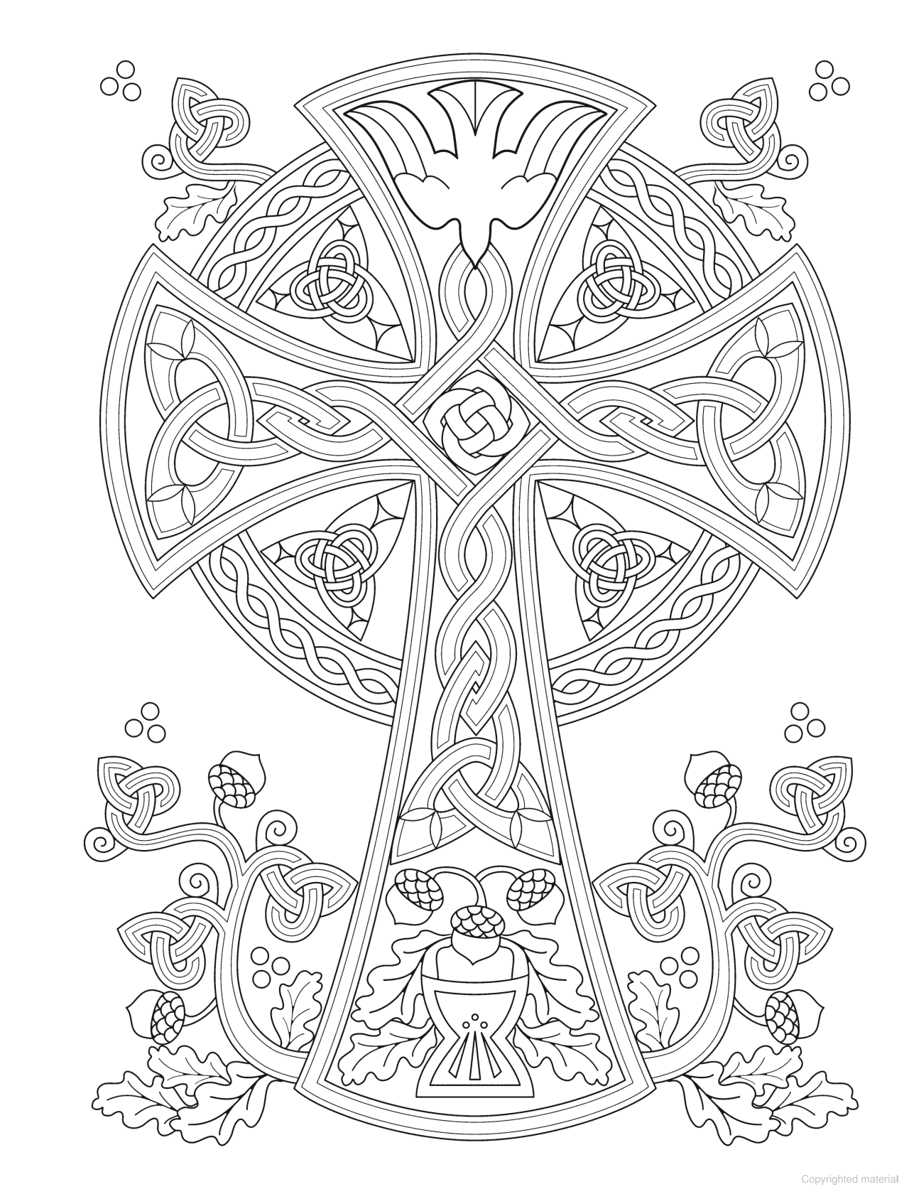 DVR Creative Haven® Coloring Book: Celtic Crosses