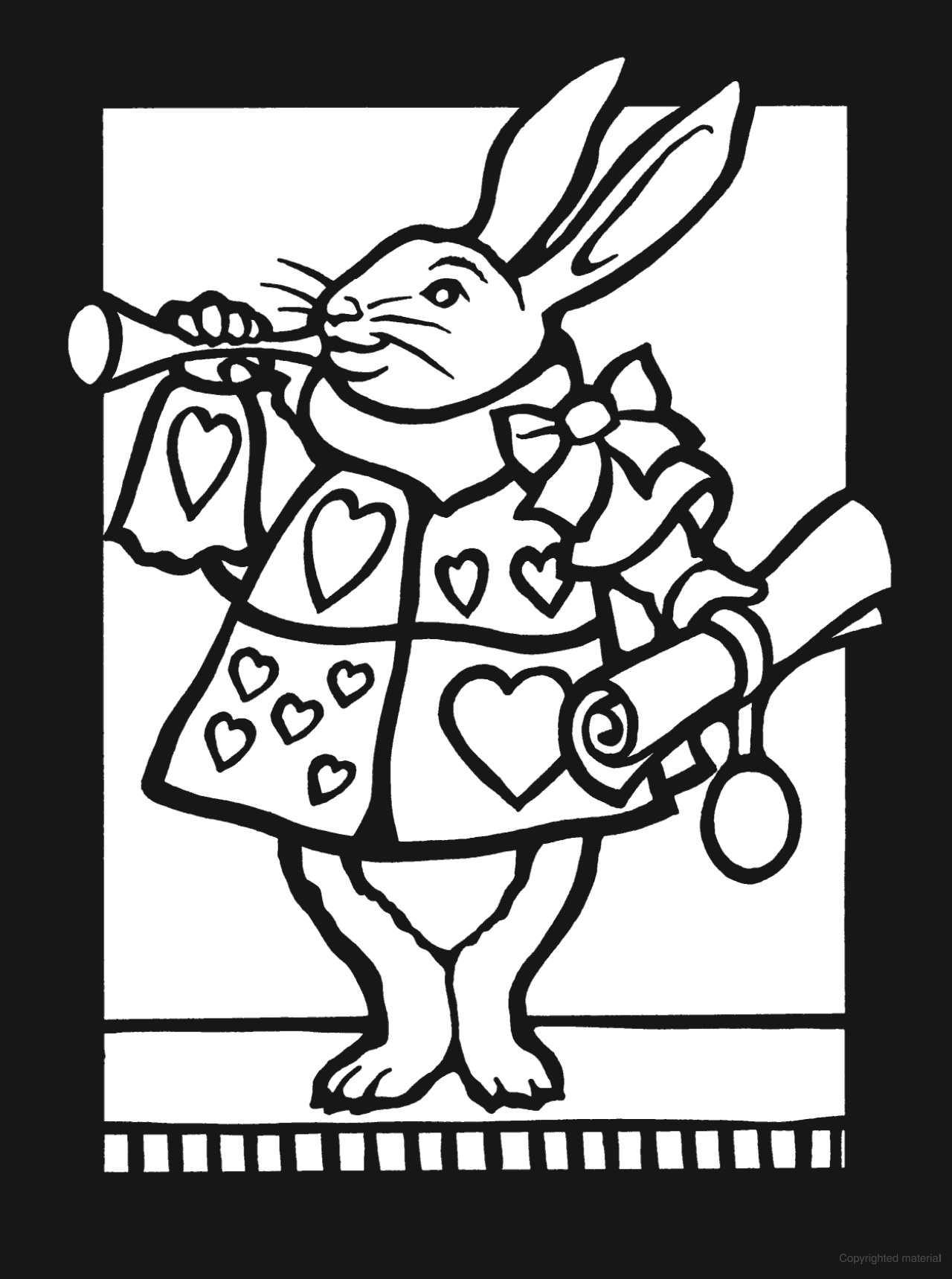 DVR Alice in Wonderland Mini Stained Glass Coloring Book