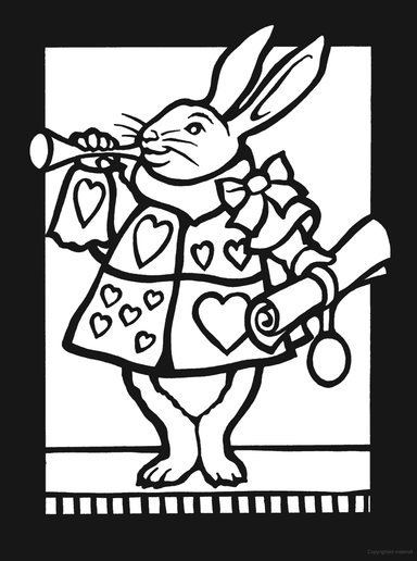 DVR Alice in Wonderland Mini Stained Glass Coloring Book