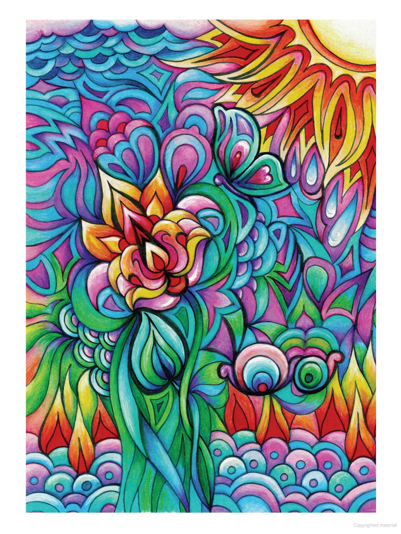 DVR Creative Haven® Coloring Book: Floral Frenzy