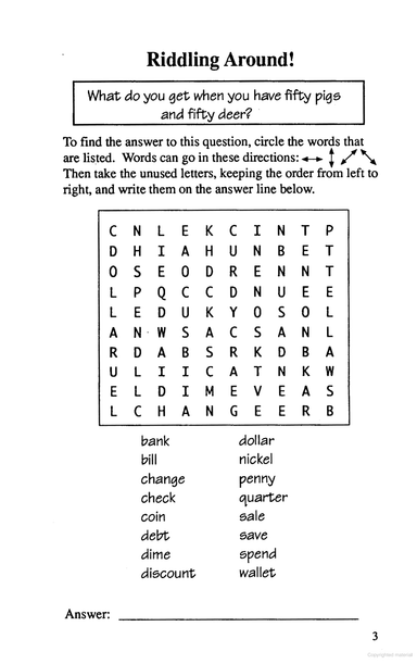 Fun With Word Puzzles Activity Book
