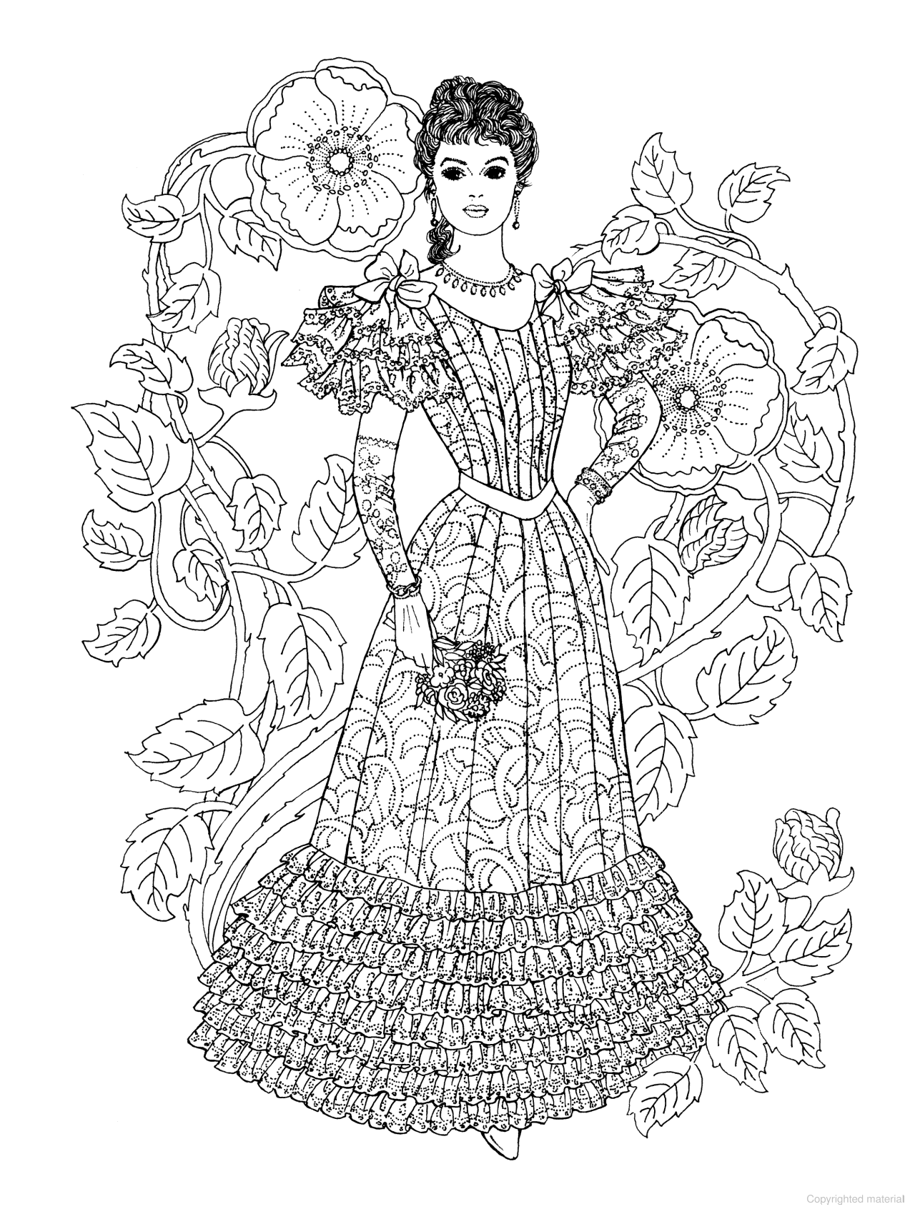 Creative Haven® Coloring Book: Art Nouveau Fashions