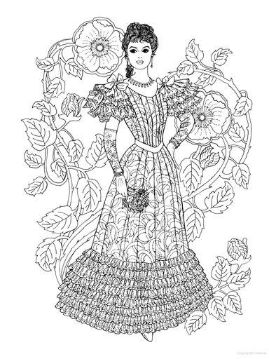 Creative Haven® Coloring Book: Art Nouveau Fashions