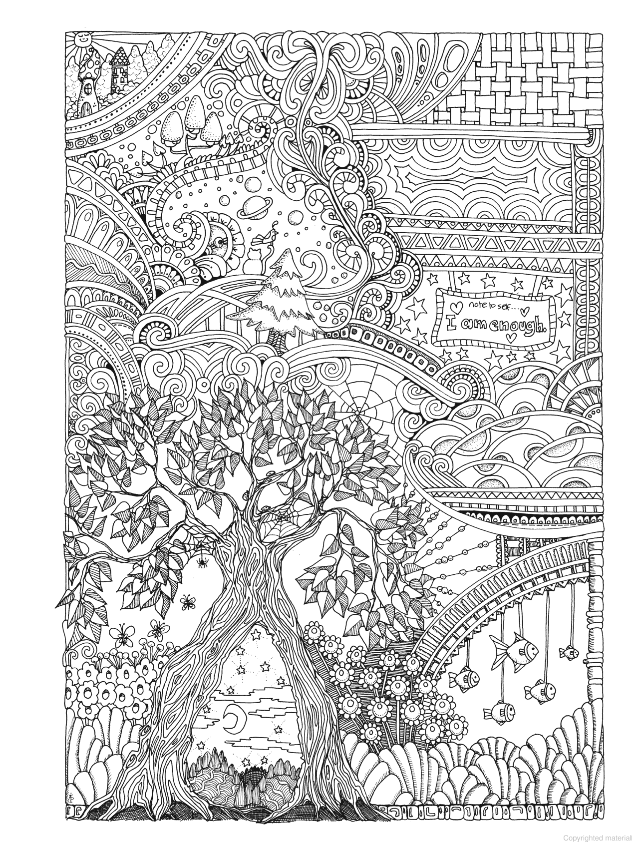 DVR Creative Haven® Coloring Book: Entangled Landscapes