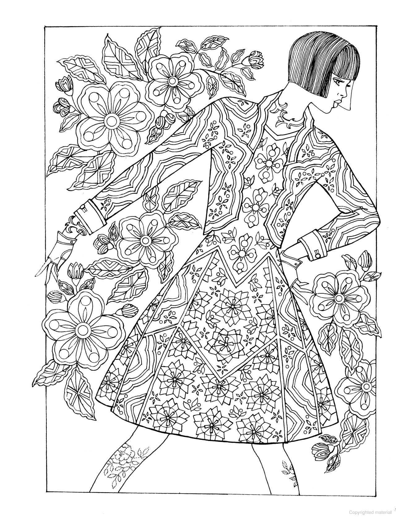 DVR Creative Haven® Coloring Book: Fantasy Fashions