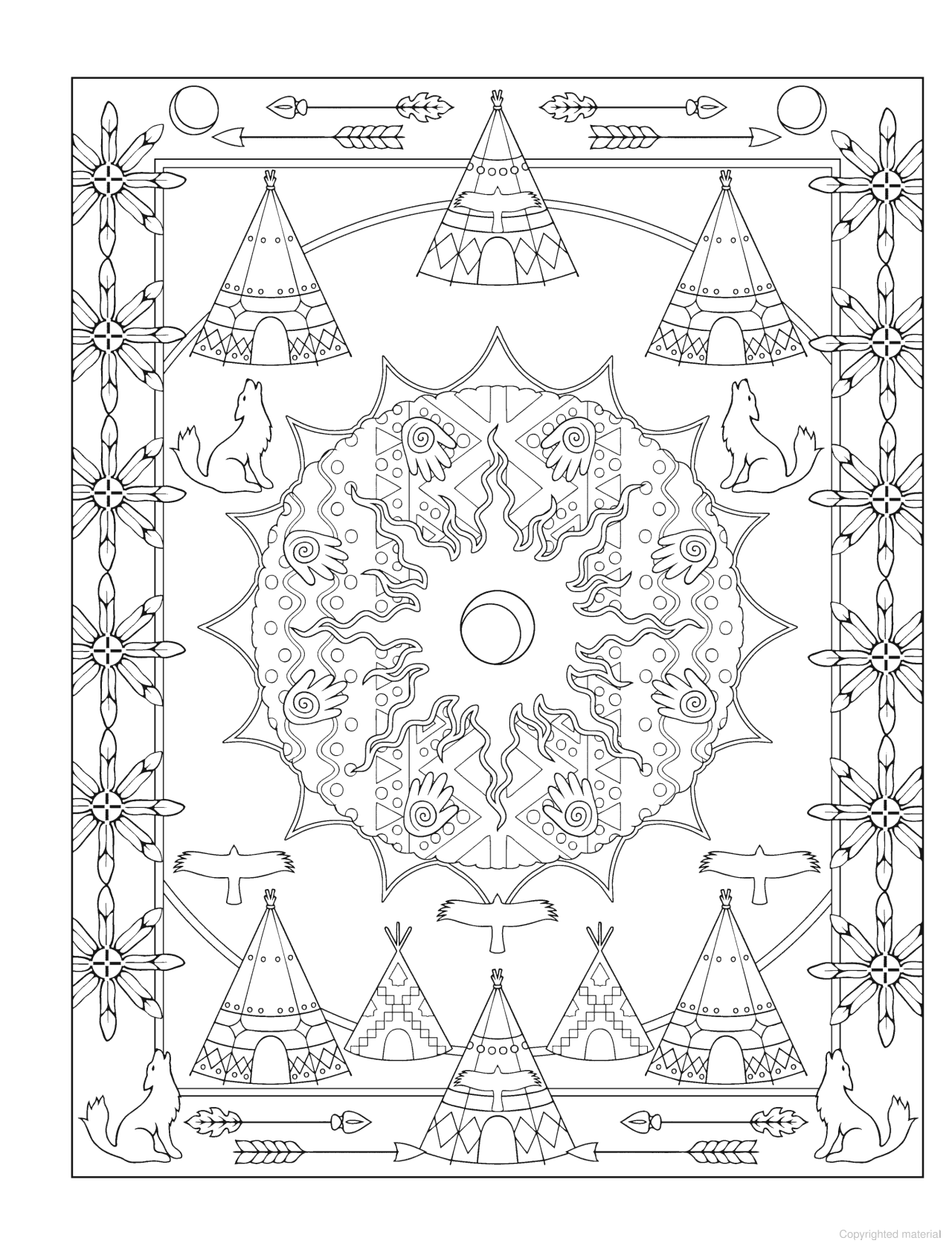 DVR Creative Haven® Coloring Book: Native American Designs