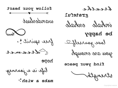 DVR Inkspirations Tattoos: 17 Temporary Tattoo Designs