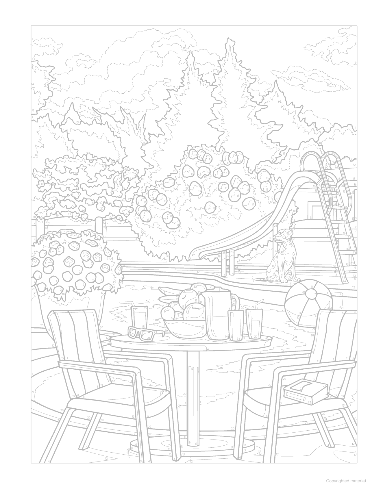 DVR Creative Haven® Color-by-Number: Endless Summer