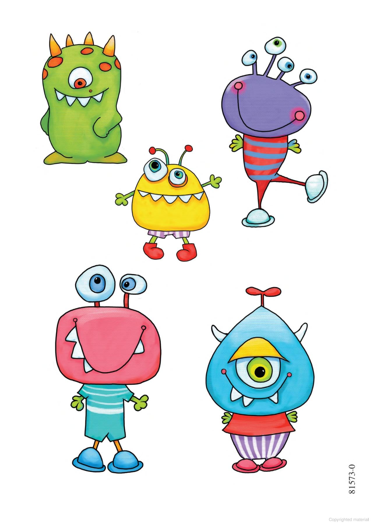 DVR Eek! Monsters Stickers