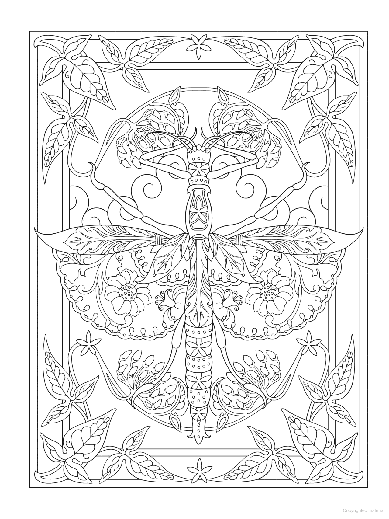 DVR Creative Haven® Coloring Book: Incredible Insect Designs