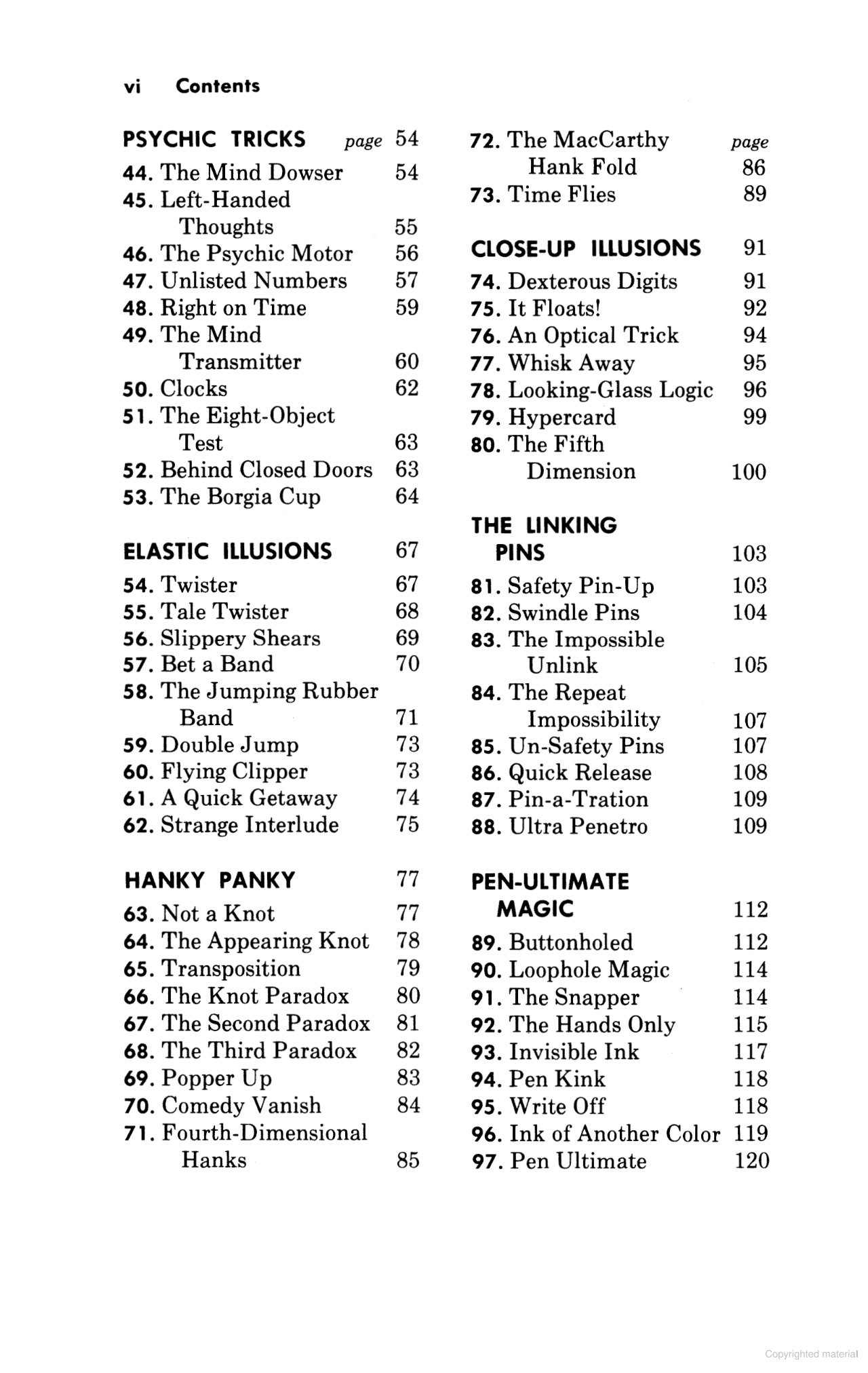Self-Working Table Magic - 97 Foolproof Tricks with Everyday Objects