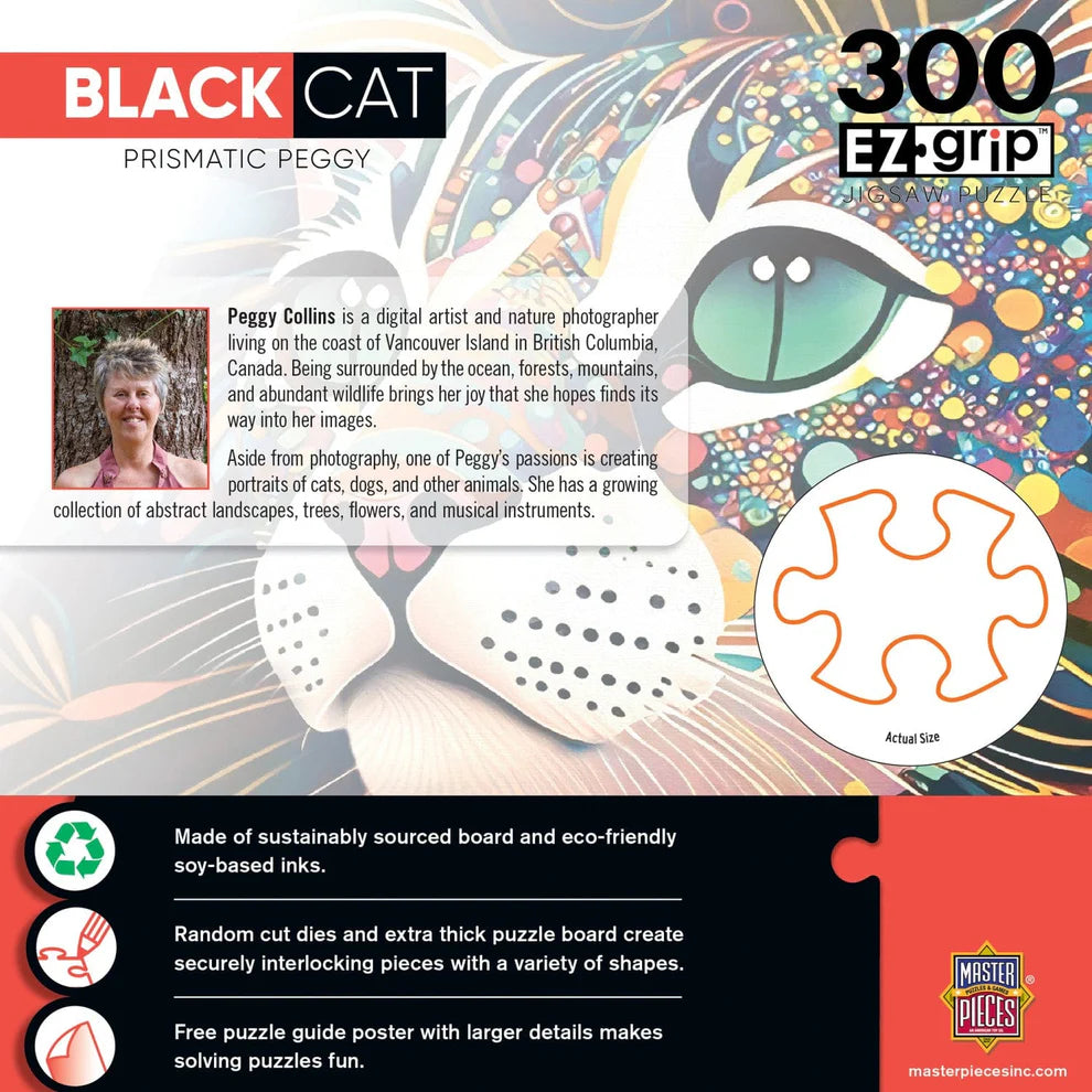 Black Cat Prismatic Peggy 300 Piece Large Format Puzzle