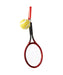 Tennis Racket and Ball Ornament