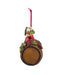 I Believe in Wine Santa on Wine Barrel Ornament