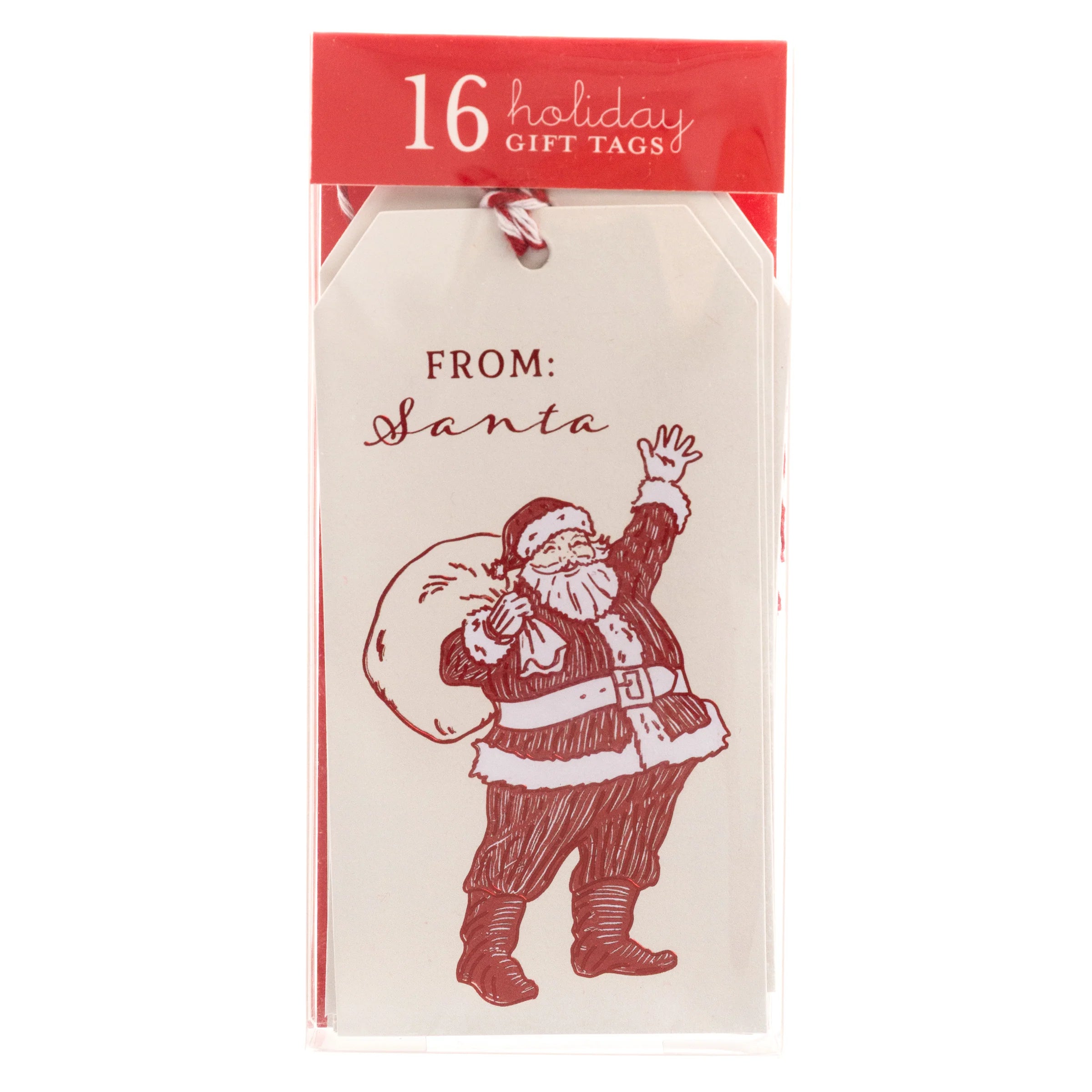 GRPH Santa Holiday Gift Tags