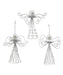 Wire Angel with Pearl Head Ornament - Single, Various Options
