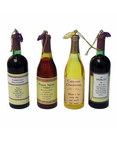 Acrylic Wine Bottle Ornament - (Single) Various Options