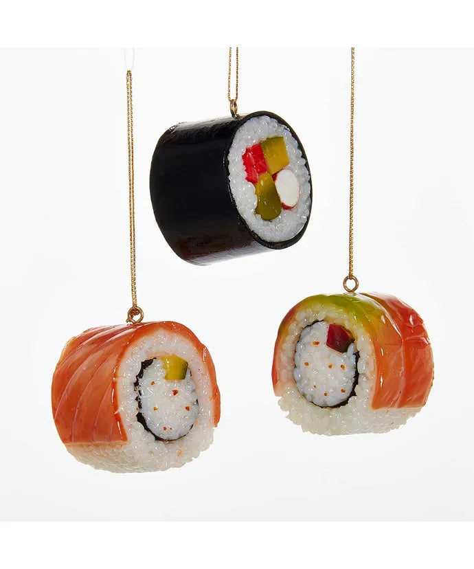 Sushi Roll Ornament - Single, Various Styles