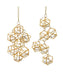 Geometric Gold Wire With Crystals Ornament - Single, Various Styles