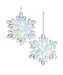 Iridescent Snowflake Ornament - Single, Various Styles