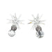 Clear and Silver Starburst Dangle Ornament - (Single) Various Styles