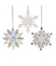 Opalescent Snowflake Ornament - Single, Various Styles