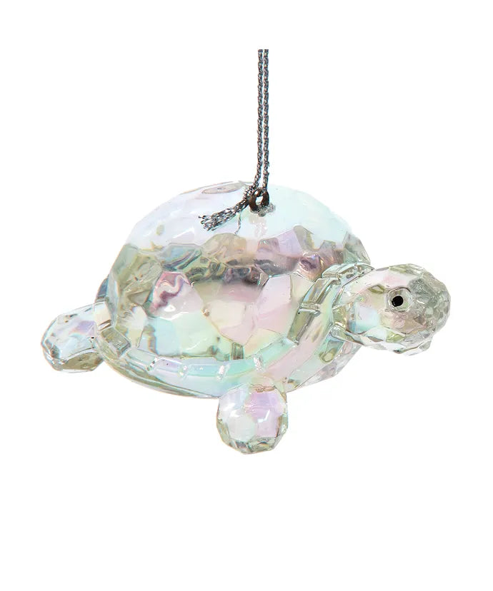Clear Acrylic Turtle Ornament