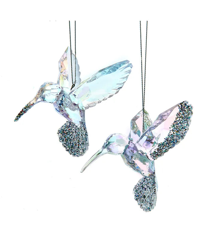 Acrylic Opalescent Hummingbird Ornament - Single, Various Styles