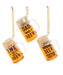Beer Mug With Sayings Ornament - Single, Various Styles