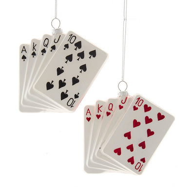 Glass Playing Cards Ornament (Single) - Random Style