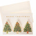 Die-Cut Christmas Tree Trio Boxed Holiday Cards    